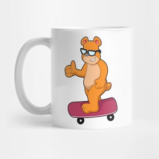 Bear as Skater with Skateboard Mug